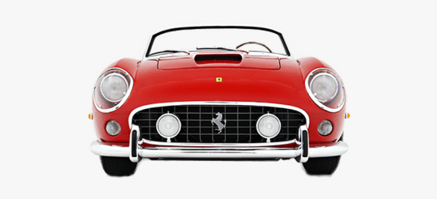 Ferrari Clipart - Classic Car Front Png, Transparent Clipart