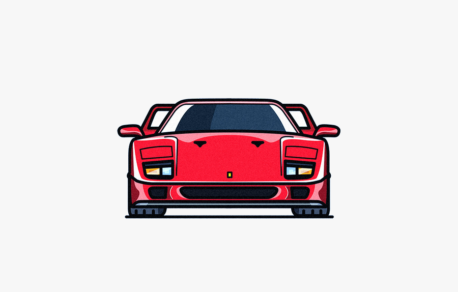 Collection Of Free Ferrari Drawing Mclaren Download - Ferrari F40 Vs Mclaren P1, Transparent Clipart