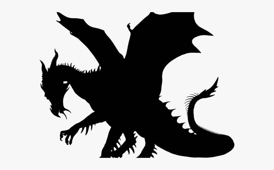 Dragon Silhouette Png, Transparent Clipart