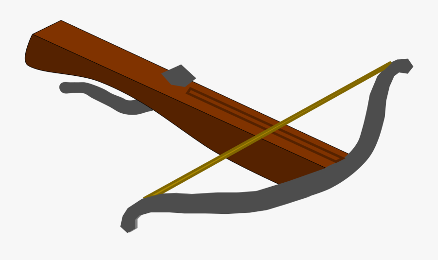 Clipart - Cartoon Crossbow Transparent Background, Transparent Clipart