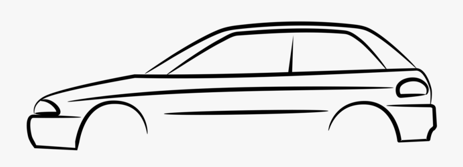 Car Door Ferrari S - Transparent Car Outline Clipart Png, Transparent Clipart