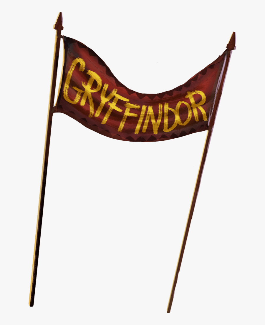 A Red Banner Strung Between Two Poles With Gryffindor - Quidditch Fan Transparent, Transparent Clipart