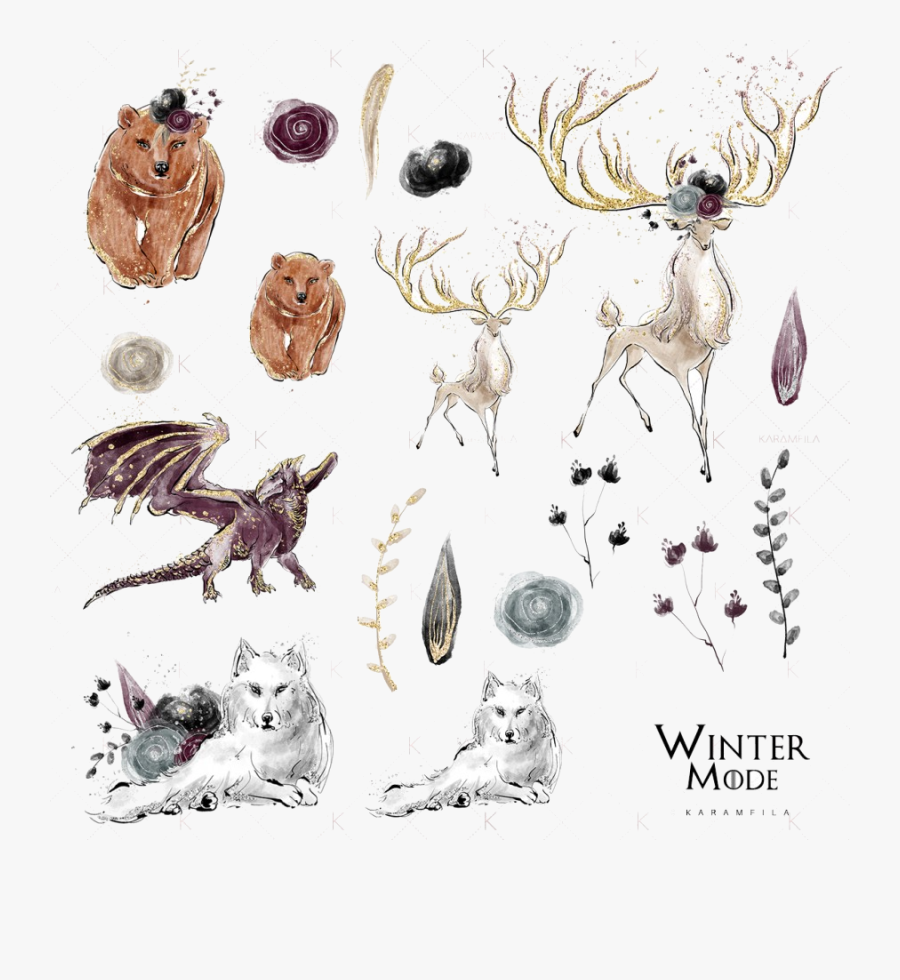 Game Of Thrones Animals Clipart Transparent Png - Game Of Thrones Clipart, Transparent Clipart