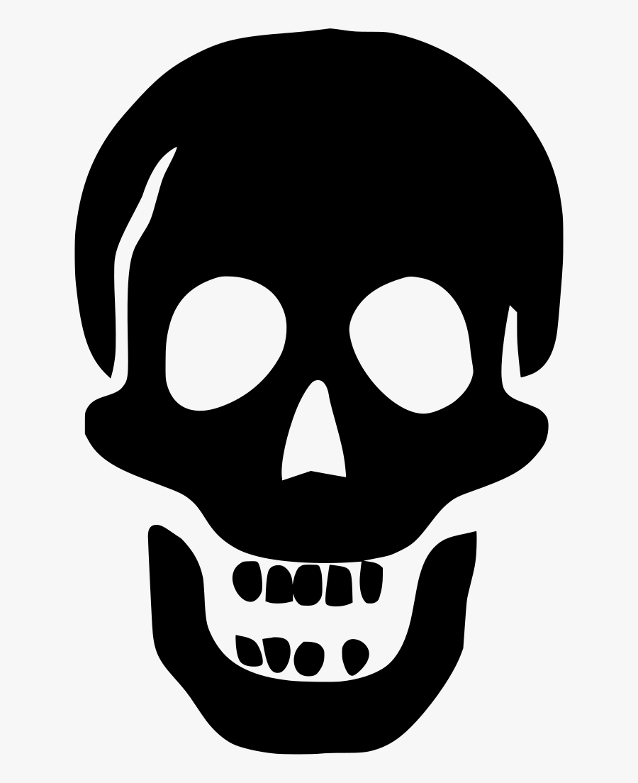 Halloween Skull Silhouette, Transparent Clipart