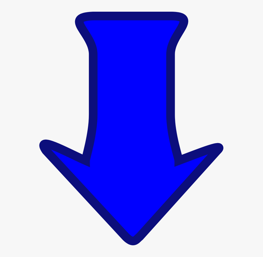 Arrow Set - Blue Down Arrow Animation, Transparent Clipart