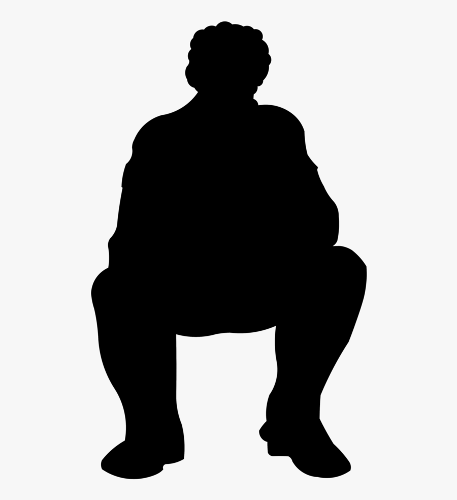 Silhouette Sitting Png Sitting Silhouette Man Sitting - Men Sitting Png Black And White, Transparent Clipart