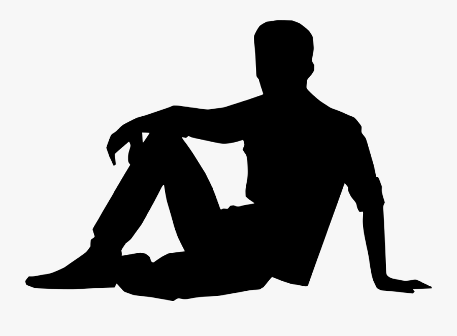 Man Silhouette Vector 15, Buy Clip Art - Man Sitting Silhouette Png, Transparent Clipart