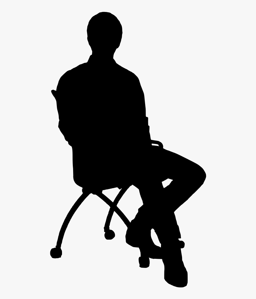 Chair Table Silhouette Clip Art, Transparent Clipart