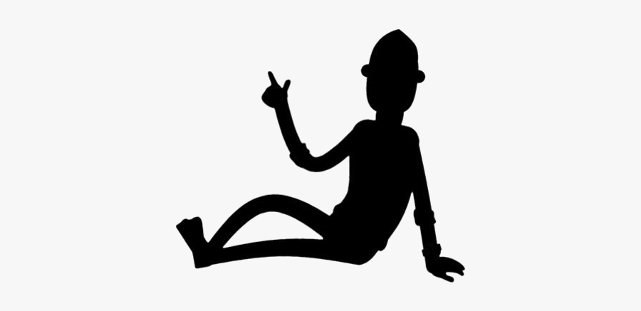 Relaxed Man Sitting On The Floor Hd Png Clipart Download - Silhouette, Transparent Clipart