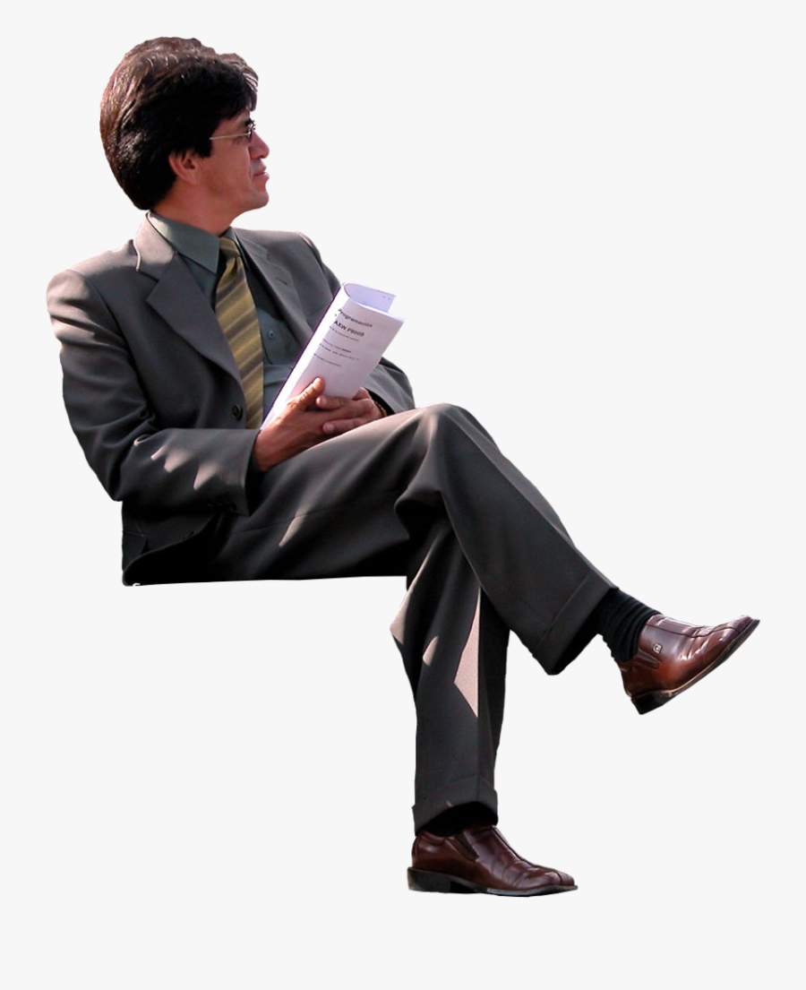 Person Sitting Png - Sitting On Park Bench Png, Transparent Clipart