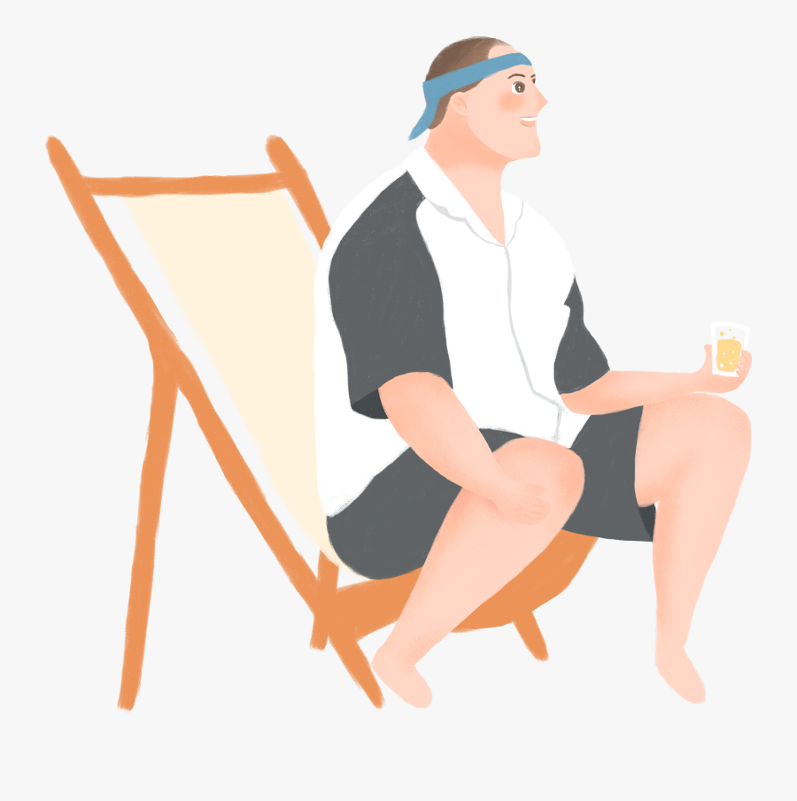 Transparent Man Sitting In Chair Clipart - รูป การ์ตูน เก้าอี้, Transparent Clipart