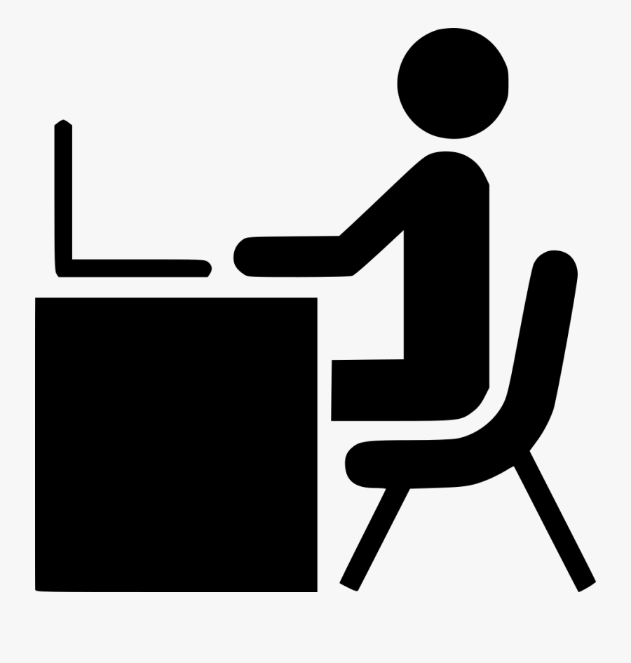 Man Working Laptop Computer - Self Employment Logo Png, Transparent Clipart