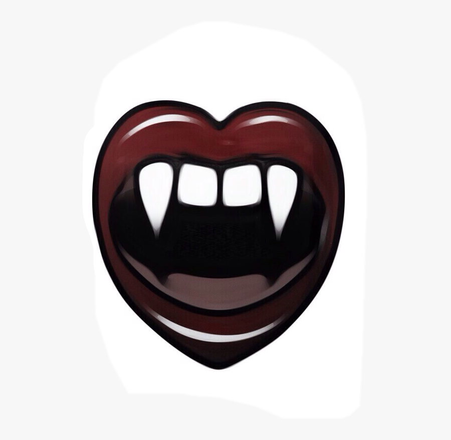 #vampire #fangs - Lapel Pin, Transparent Clipart