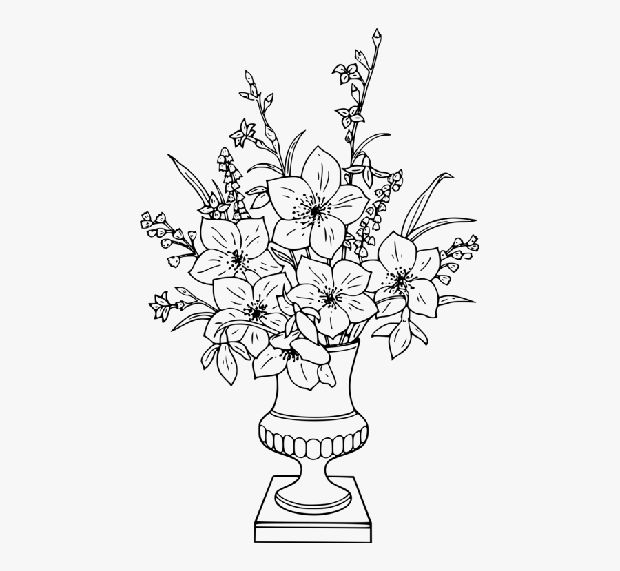 Transparent Floral Arrangement Clipart, Transparent Clipart