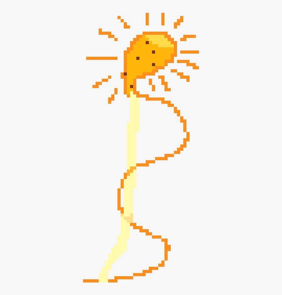 Sun Ray Rod - Pacman Pixel Art Png, Transparent Clipart