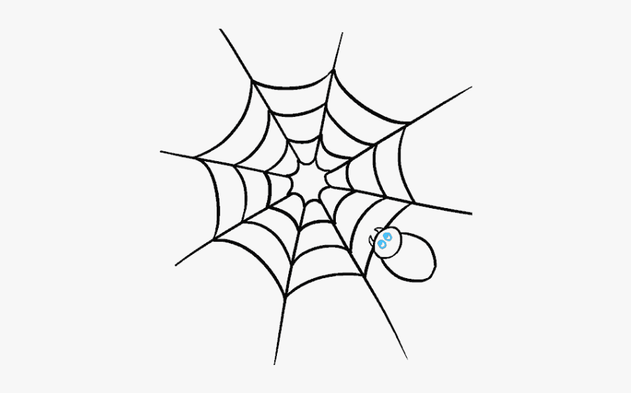 Spider Web Clipart Black And White, Transparent Clipart