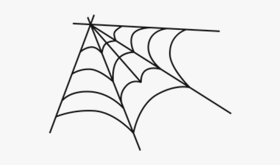 Corner Spider Web Vector, Transparent Clipart