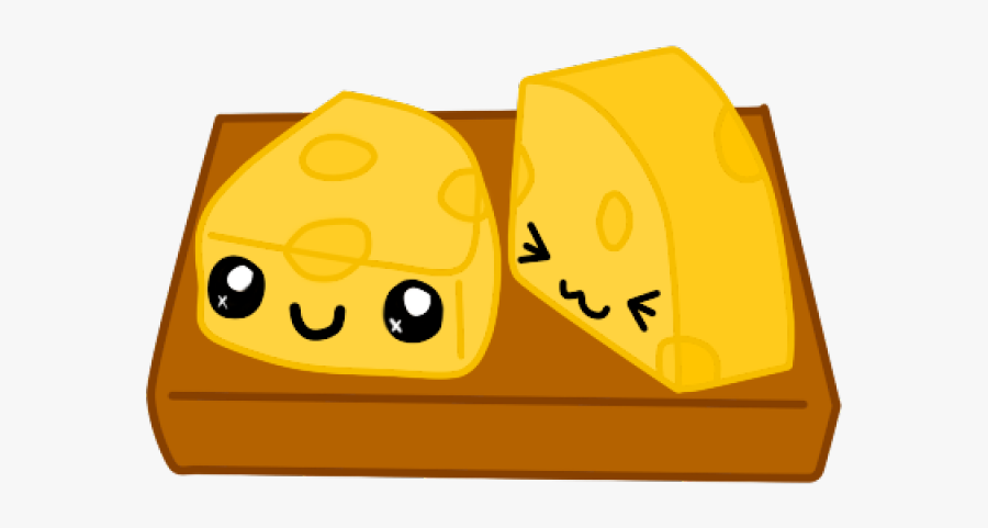 Cartoon Cute Kawaii Cheese, Transparent Clipart