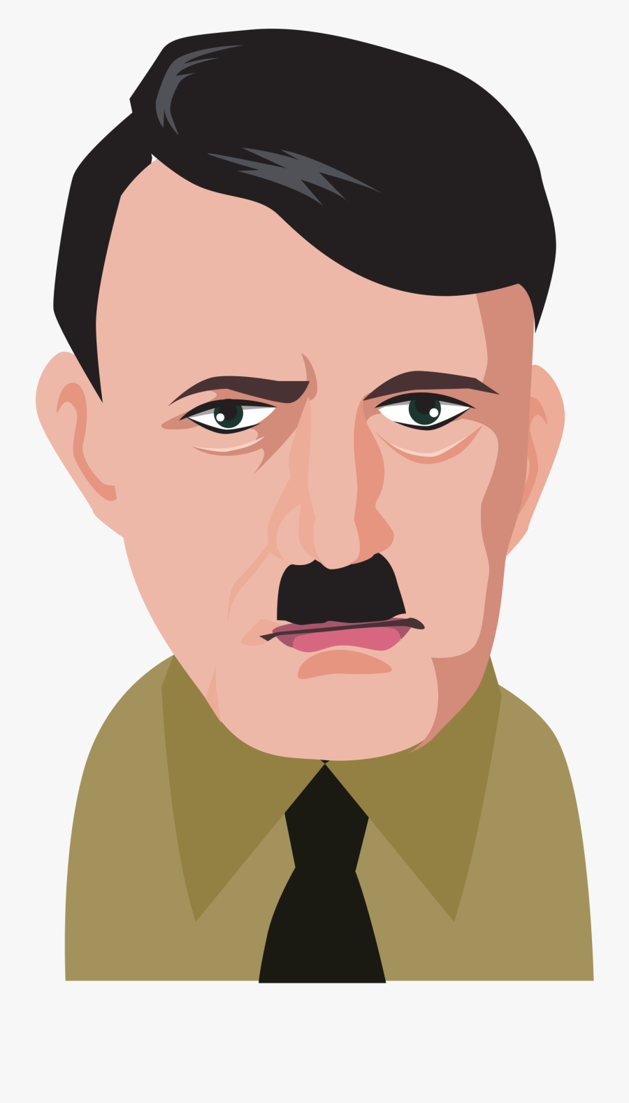 Hitler Cartoon Png, Transparent Clipart