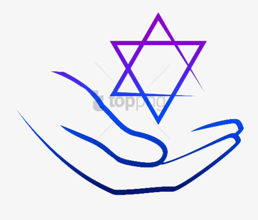 Free Png Hands Holdin Star Of David Png Image With - Small Star Of David, Transparent Clipart