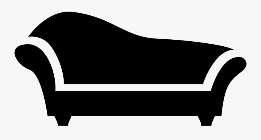 Furniture,outdoor Furniture,clip Art,chaise Longue,couch,futon,black - Furniture Icon Png, Transparent Clipart