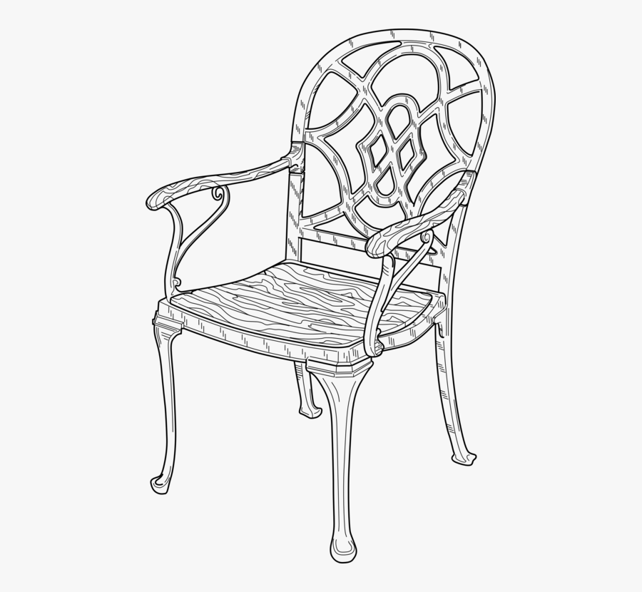 Line Art,angle,area - Silla De Jardin Dibujo, Transparent Clipart