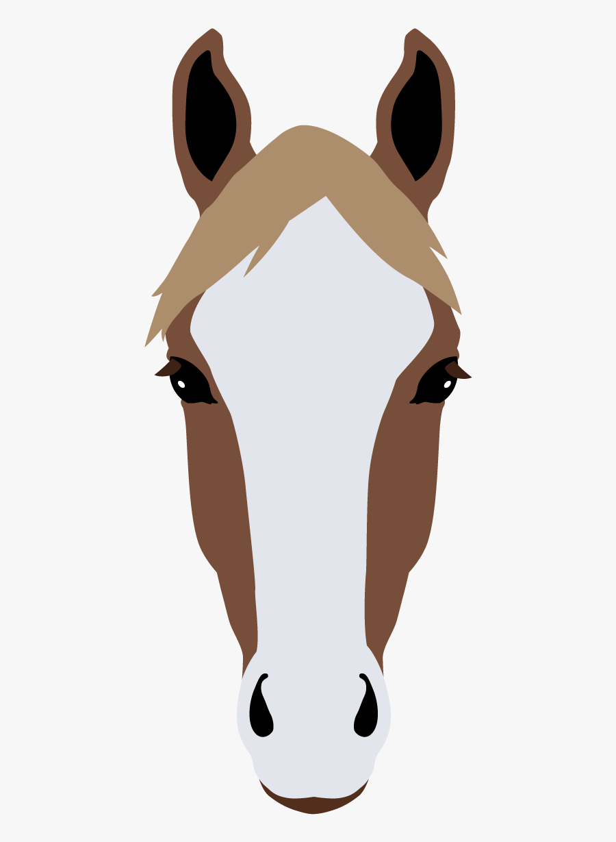 Horse Face Illustration, Transparent Clipart