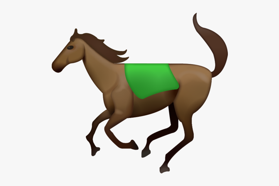 Clip Art Running Iphone Jpg - Horse Emoji Png, Transparent Clipart