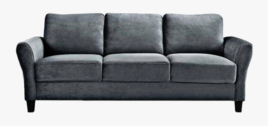 Sofa Couch Grey Gray Furniture Freetoedit - Couch, Transparent Clipart