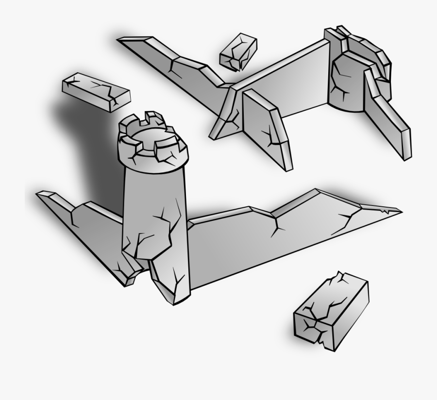 Rpg Map Symbols - Ruins Clipart, Transparent Clipart