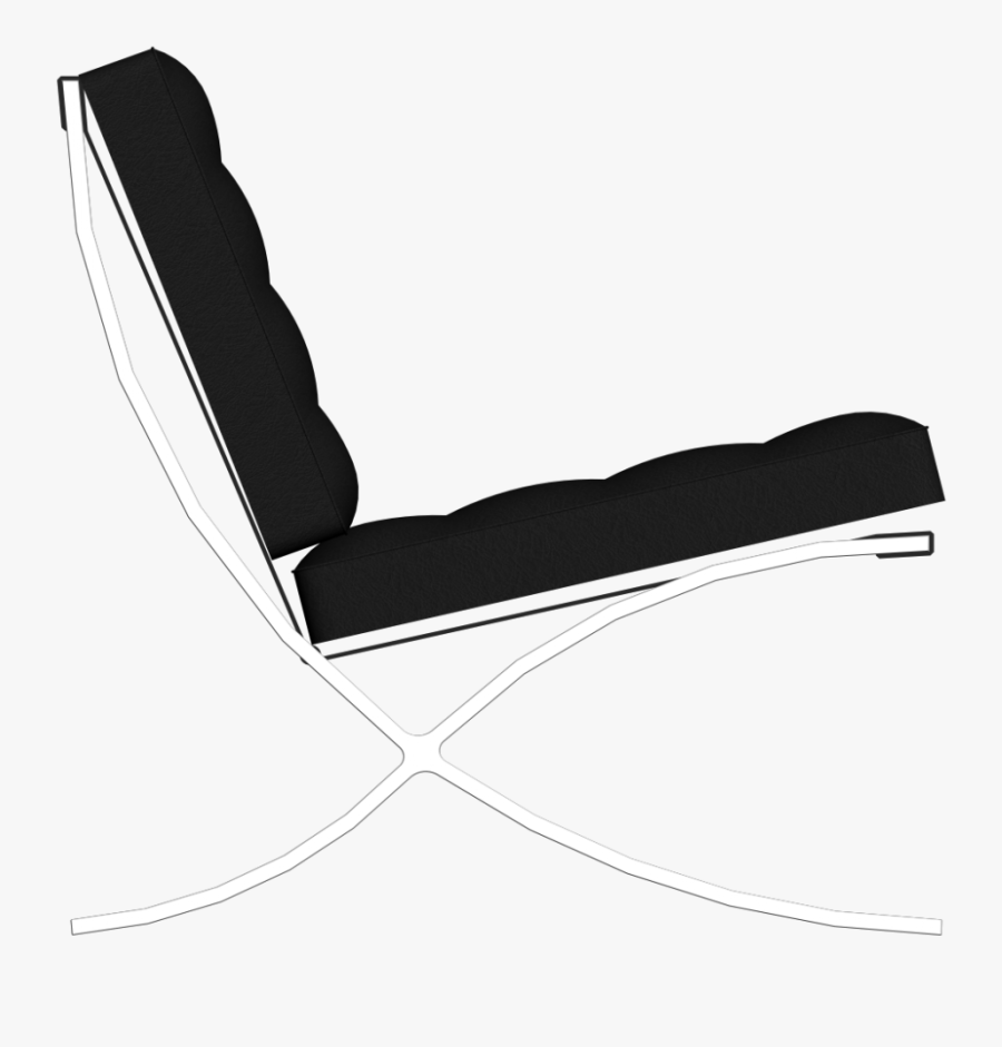 Barcelona Chair Elevation, Transparent Clipart