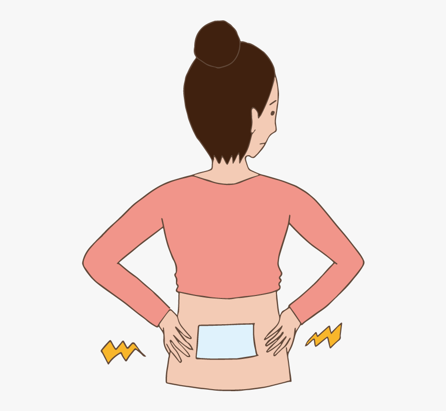 A Woman With Low - Low Back Pain Illustration, Transparent Clipart