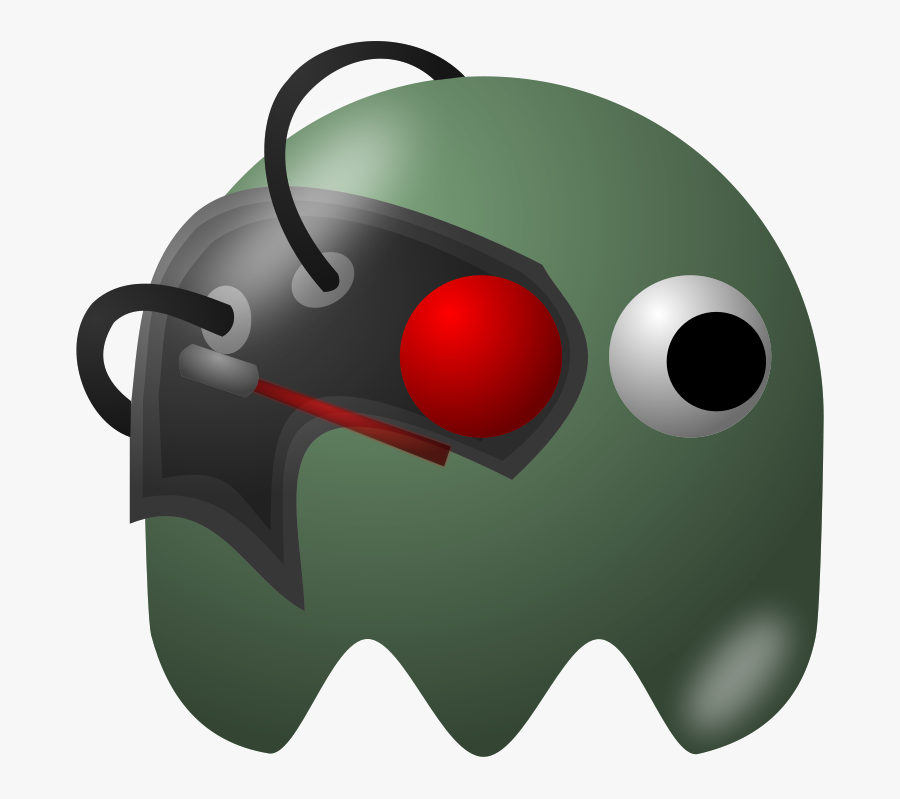 Free Clip Art "green Monster Ns - Pacman Baddies, Transparent Clipart