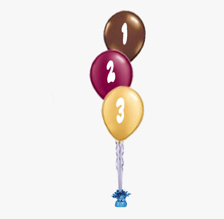 3 Plain Balloon Bouquets - Illustration, Transparent Clipart