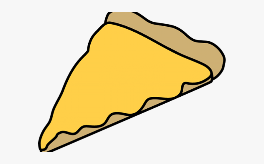 Plain Pizza Cliparts - Cheese Pizza Slice Cartoon, Transparent Clipart