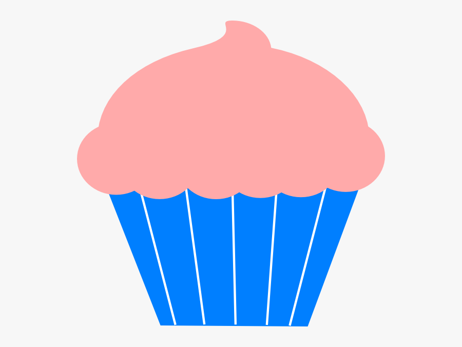 Cup Clipart Plain - Cupcake Clipart Blue And Pink, Transparent Clipart