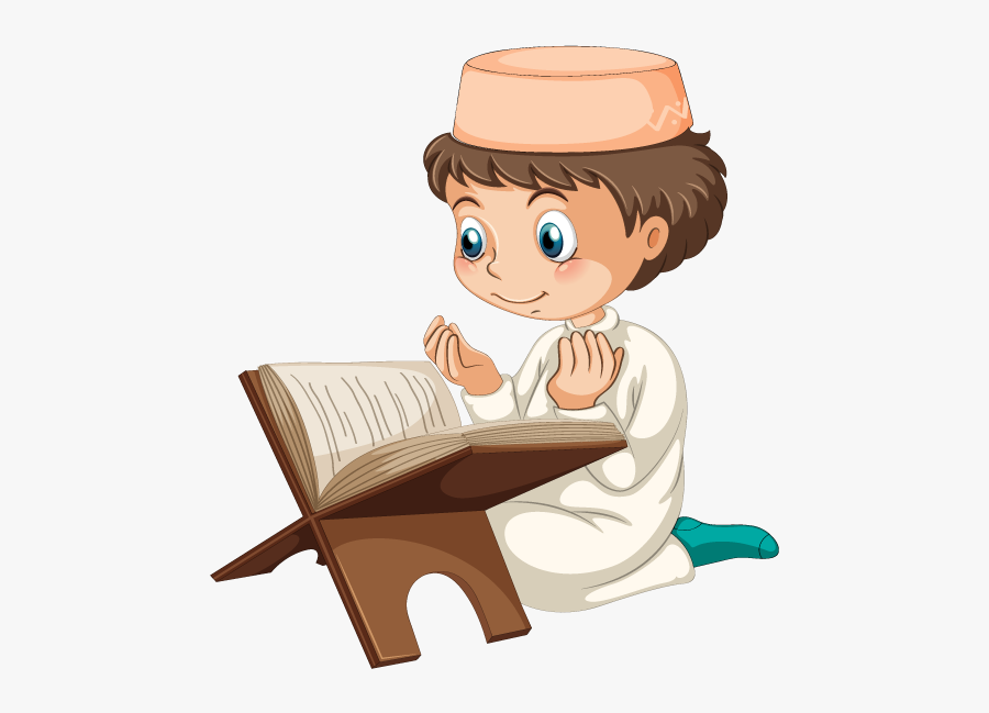 Clipart Reading Quraan - Transparent Ramadan Cartoon Png, Transparent Clipart