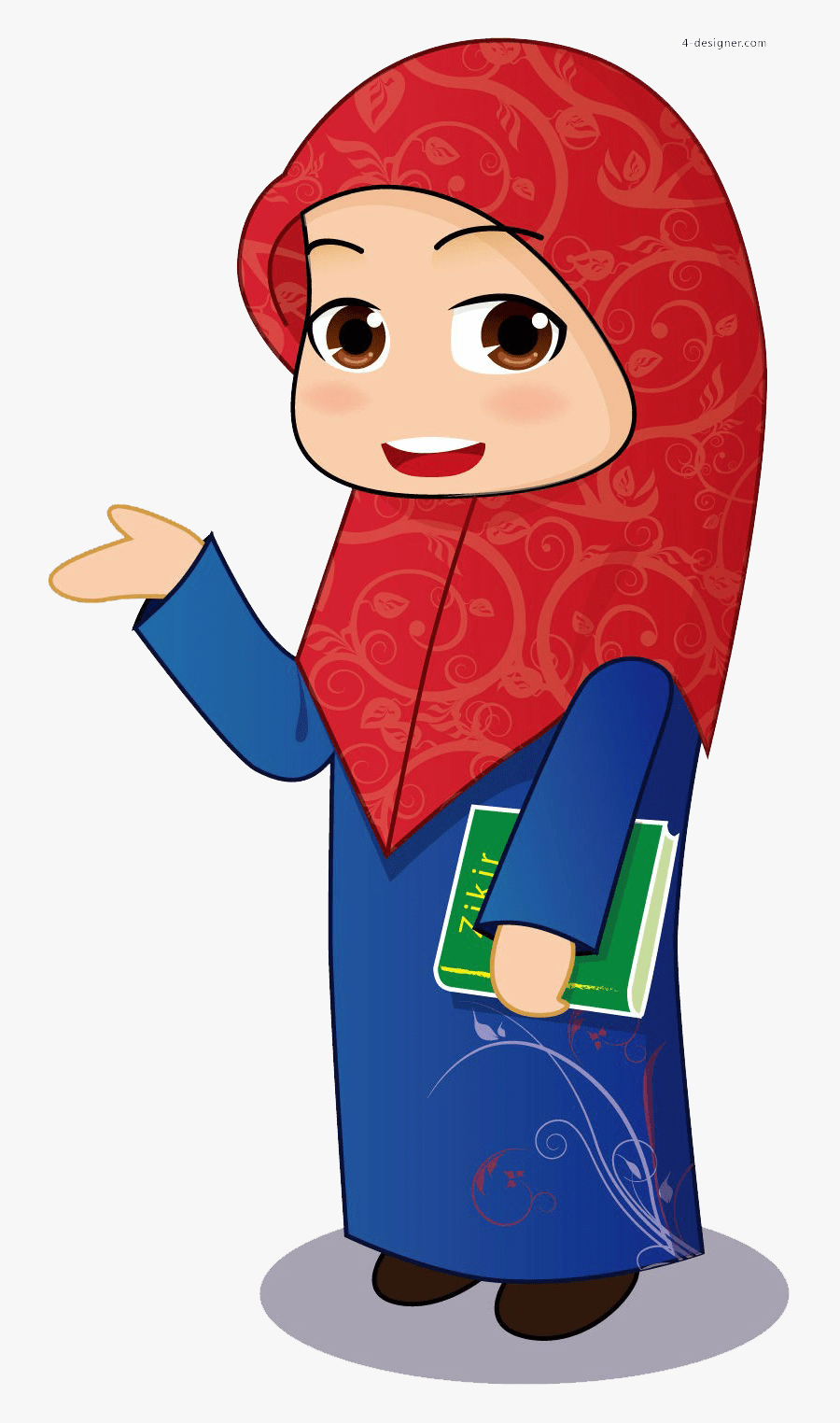Muslim Girl Clip Art, Transparent Clipart