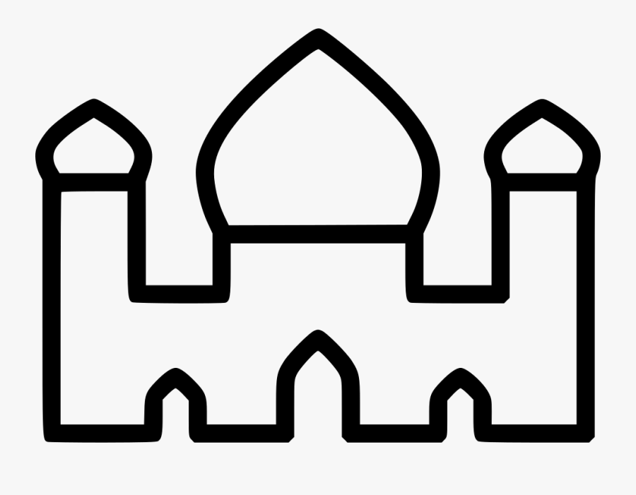 Temple My Files Svg - Black And White Png Mosque, Transparent Clipart