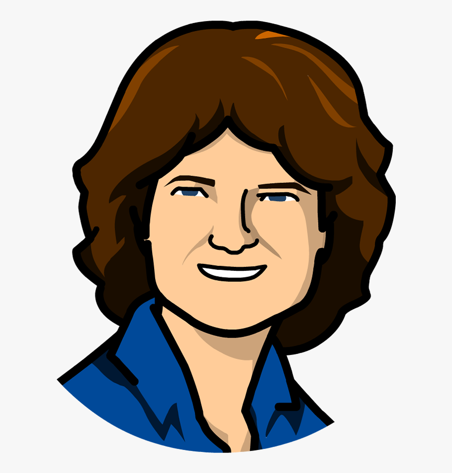 Time Zone X - Drawing Of Sally Ride, Transparent Clipart