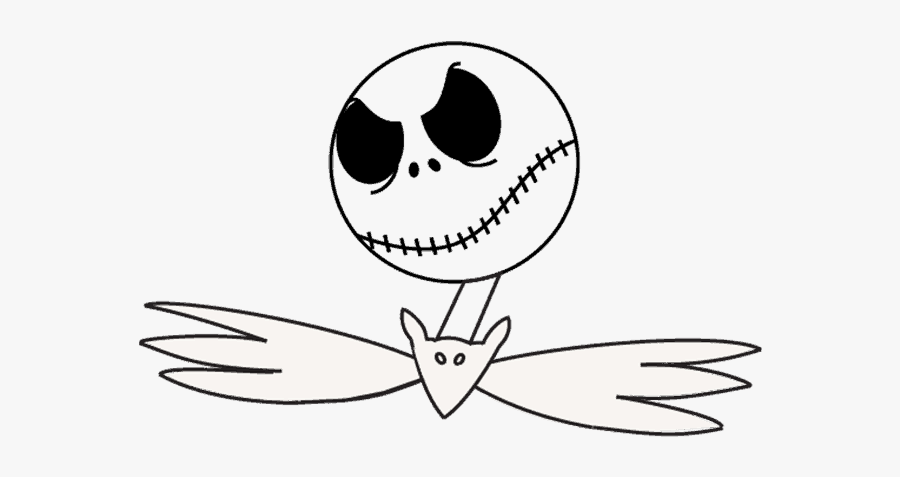 How To Draw Jack Skellington Step - Jack The Pumpkin King Drawing Easy, Transparent Clipart