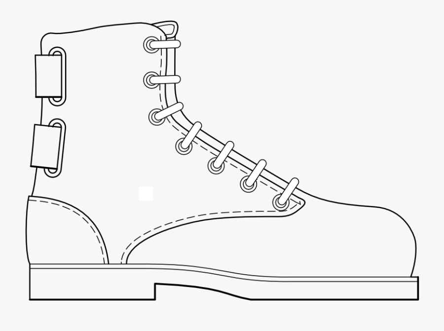 Onlinelabels Clip Art - Draw A Cartoon Boot, Transparent Clipart
