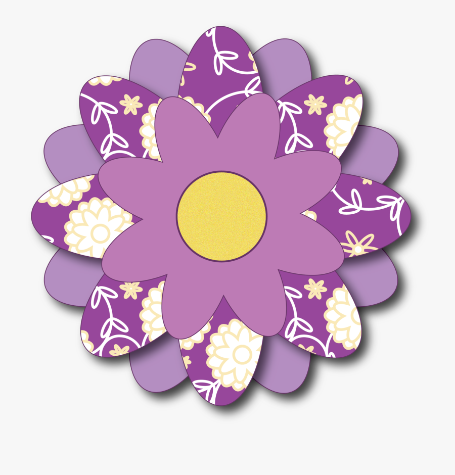 Freebie Spring Flowers Clip Art - Circle, Transparent Clipart