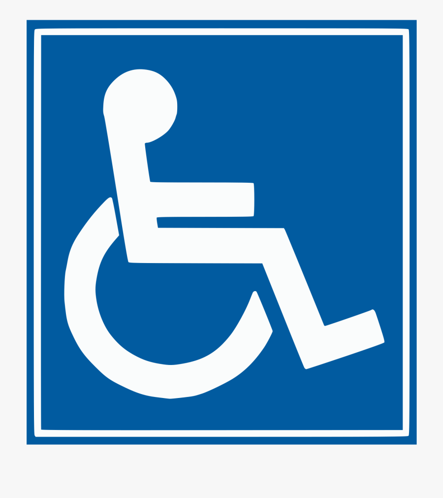 Clip Art Handicap Logo Png - Wheelchair Sign In The Car, Transparent Clipart