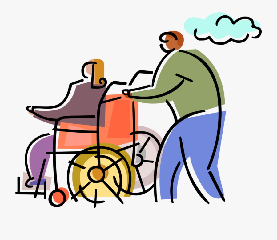 Hospital Patient In Wheelchair, Transparent Clipart