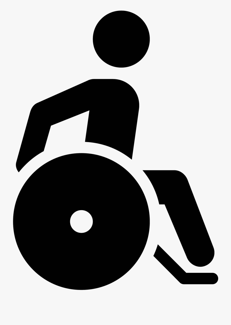 Icona Wheelchair Filled Download - Wheelchair Png Black And White, Transparent Clipart