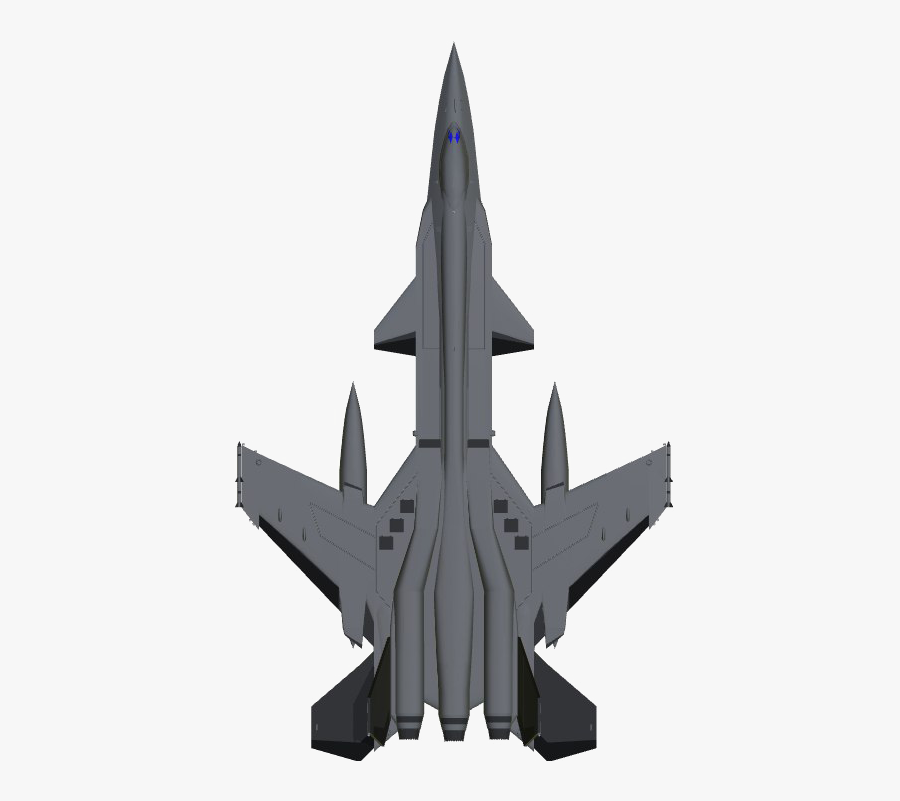 Jet Fighter Png Pic - Air Plane Cartoon Top View, Transparent Clipart