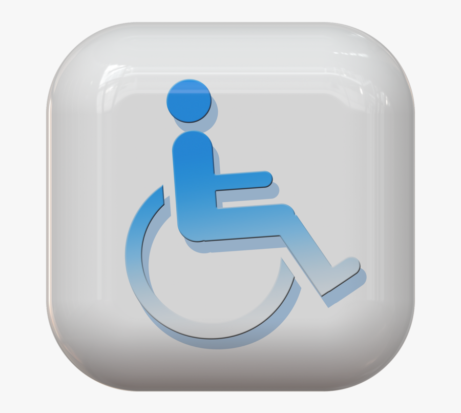 Clipart Handicap Symbol - Disabled Logo On Transparent Background, Transparent Clipart