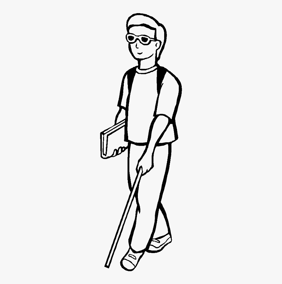 Injury Clipart Handicap Person - Drawing Of Disabled Person, Transparent Clipart