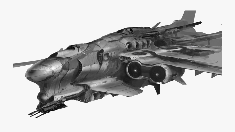 Clip Art Sci Fi Aircraft - Dieselpunk Spaceships , Free Transparent Clipart -...